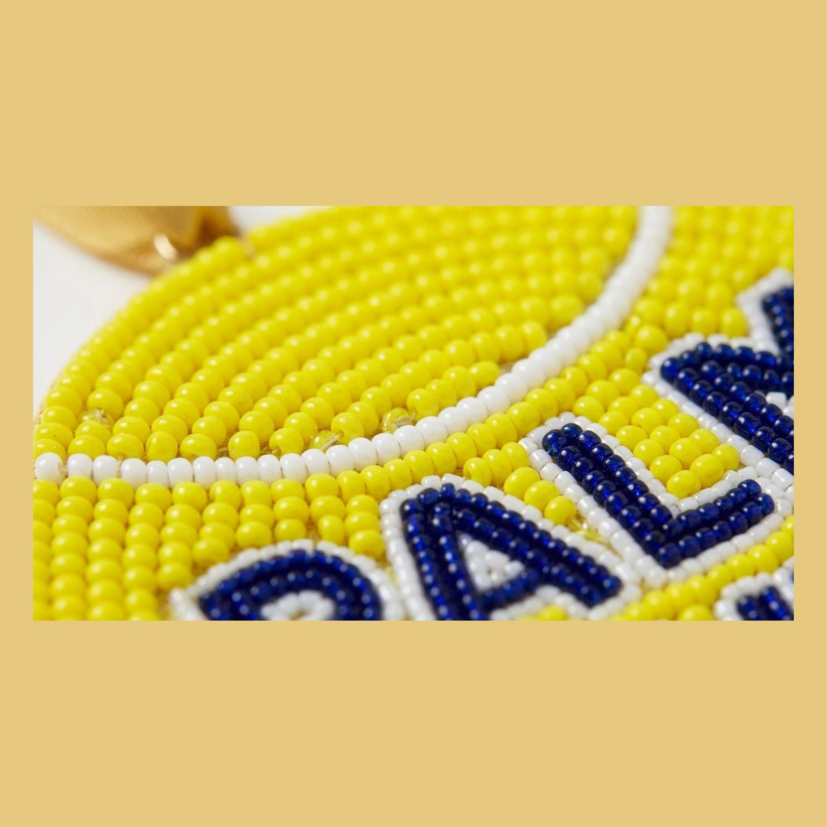 hand beaded detail