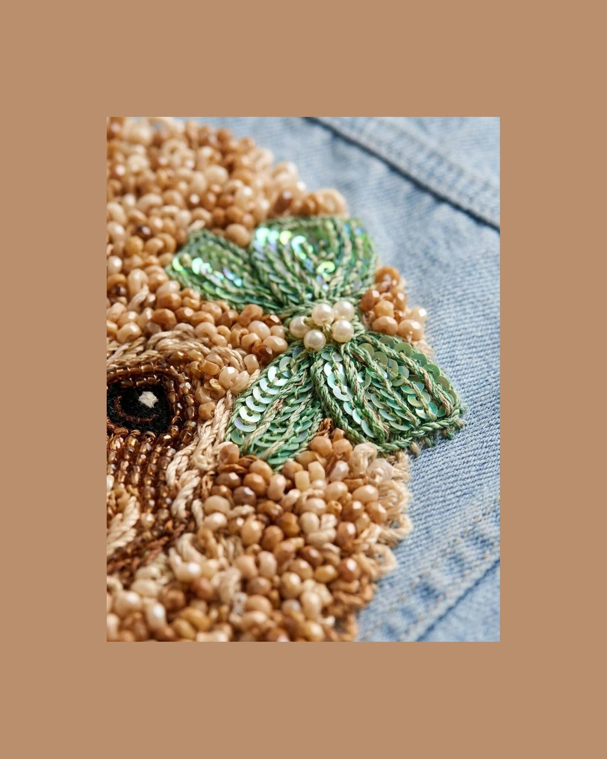 hand beaded detail