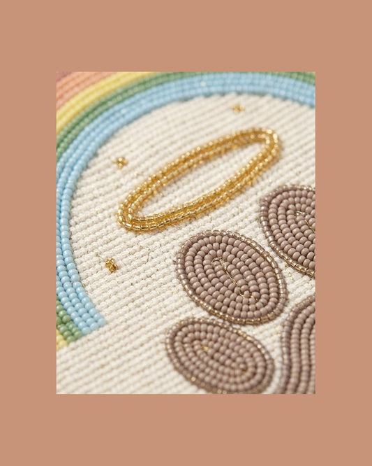 hand beaded detail