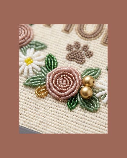 hand beaded detail