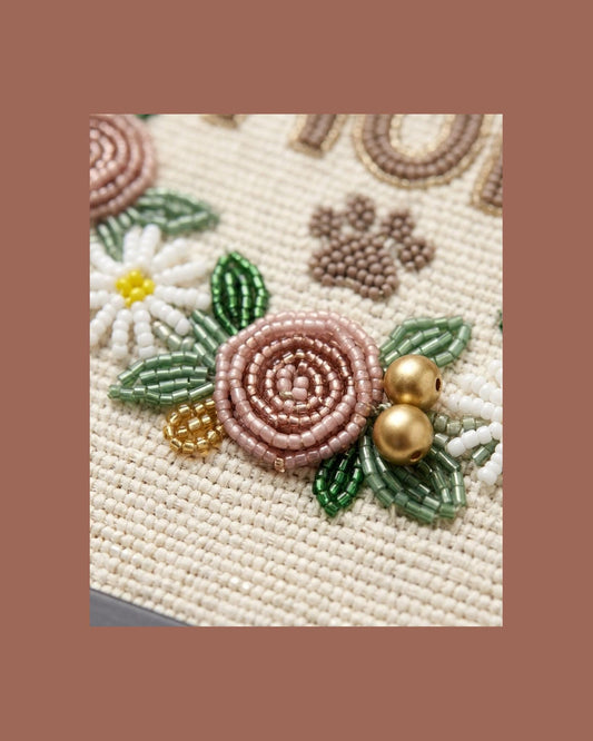 hand beaded detail