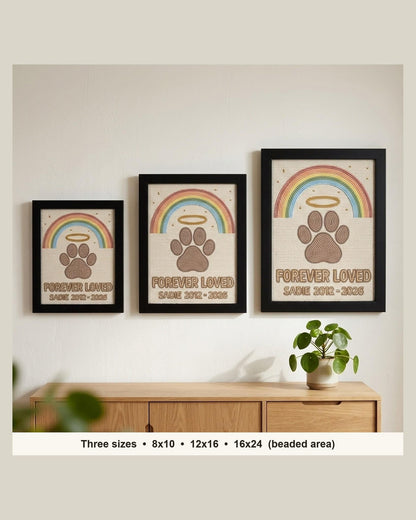 three sizes on the wall