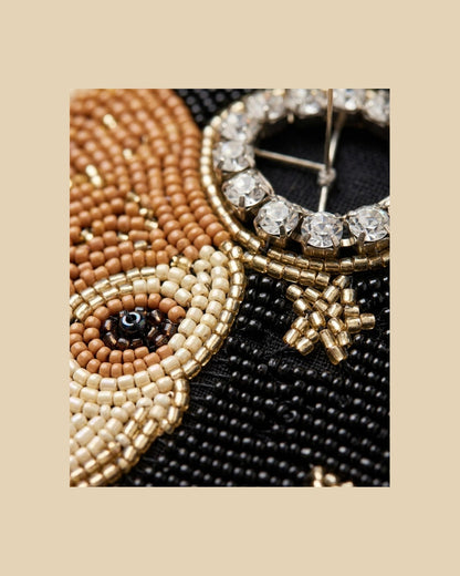 hand beaded detail