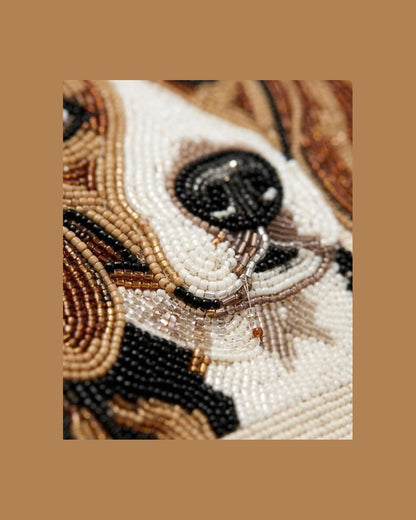 hand beaded detail