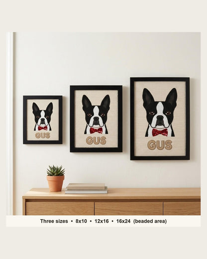 three sizes on the wall