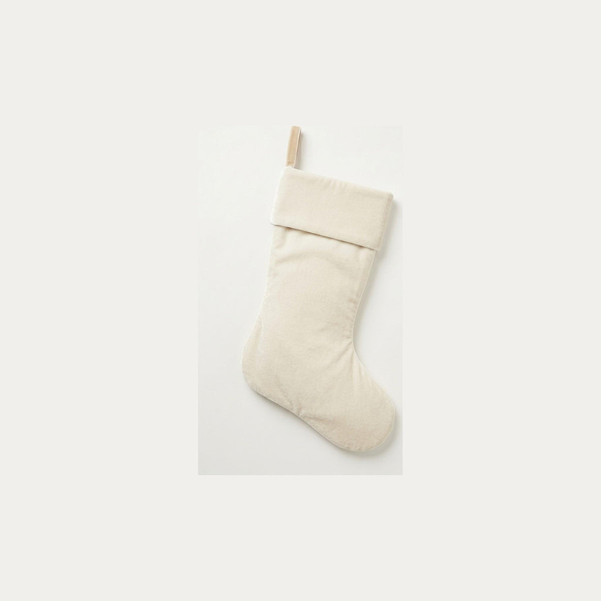Back of the stocking, plain velvet