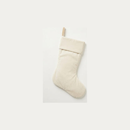 Back of the stocking, plain velvet