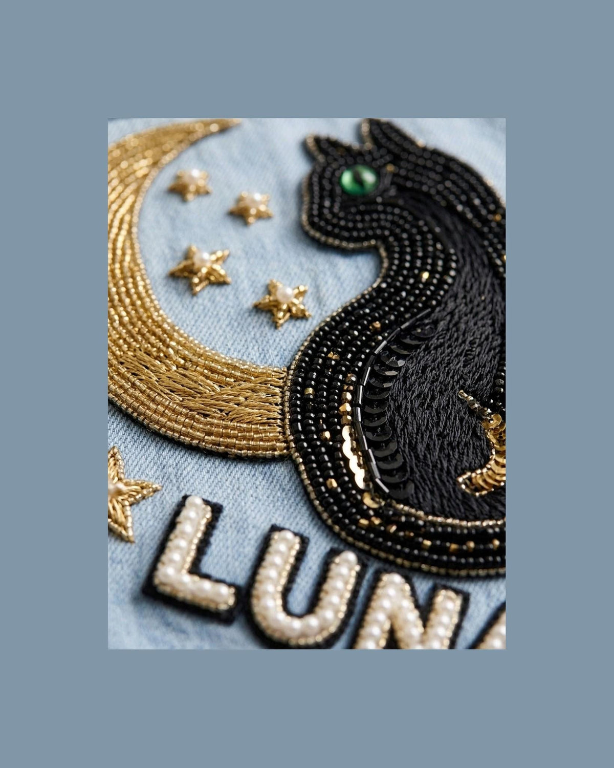 hand beaded detail