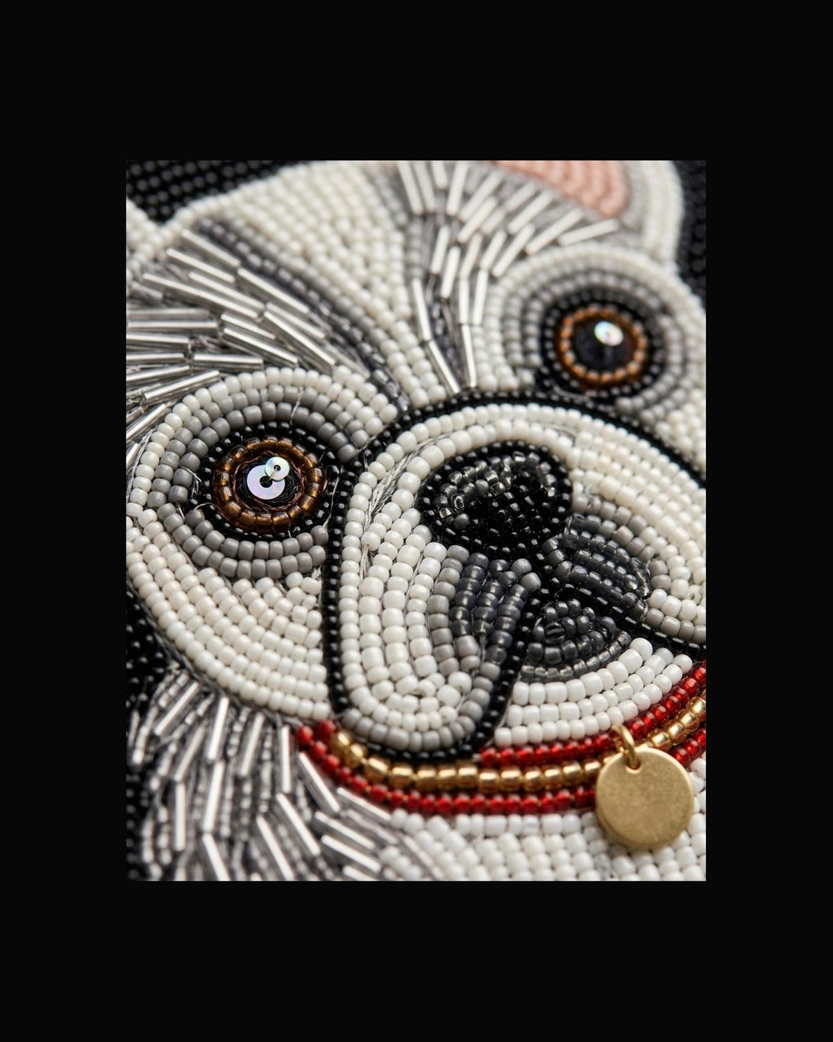 hand beaded detail
