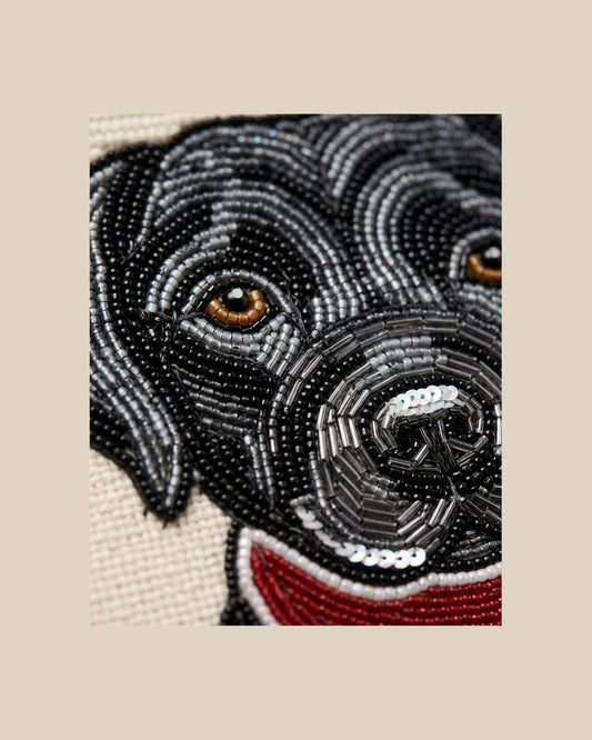 hand beaded detail