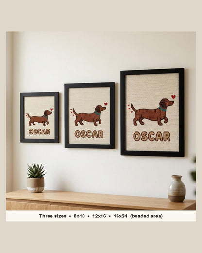 three sizes on the wall