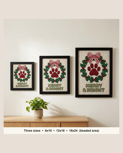 three sizes on the wall