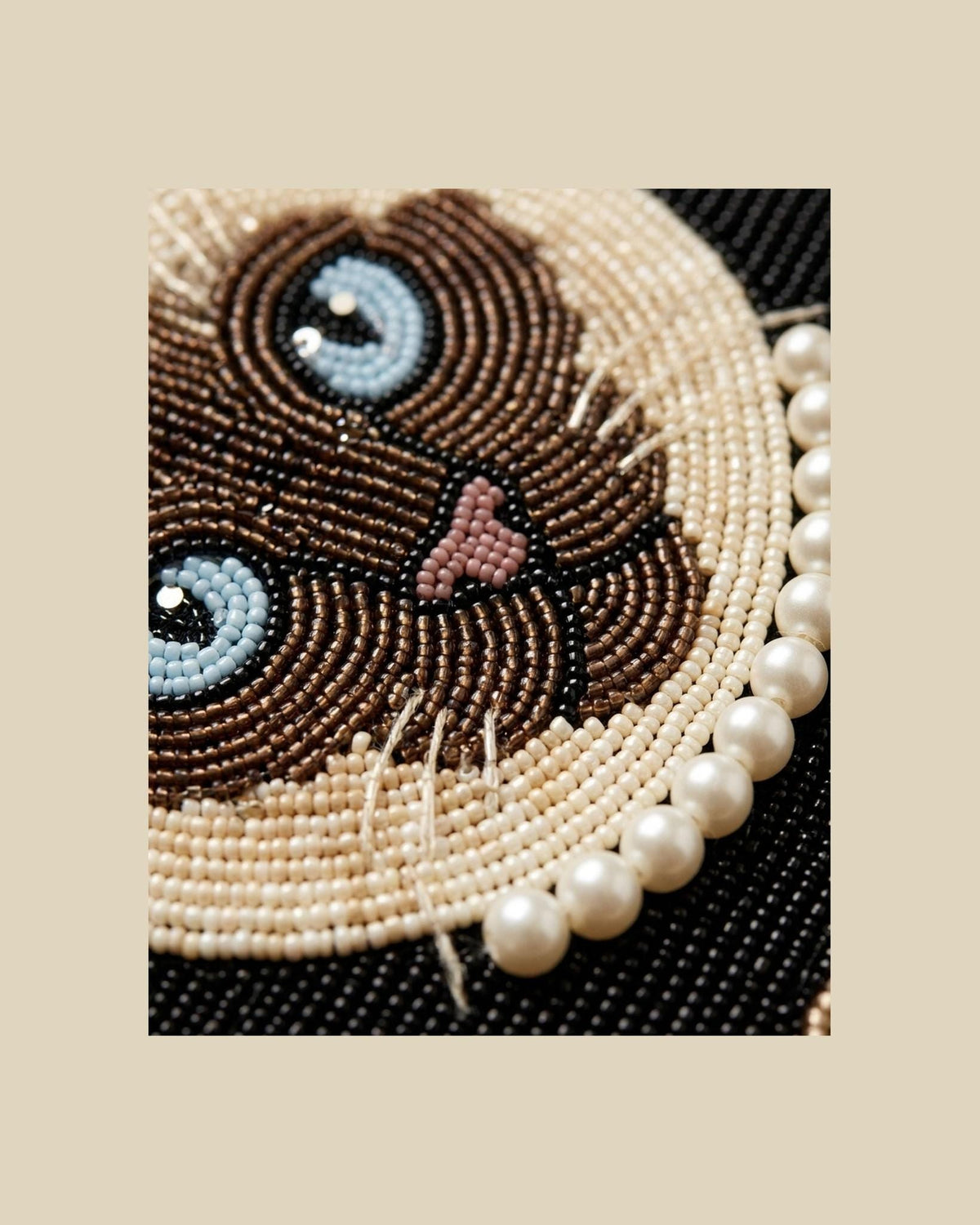 hand beaded detail
