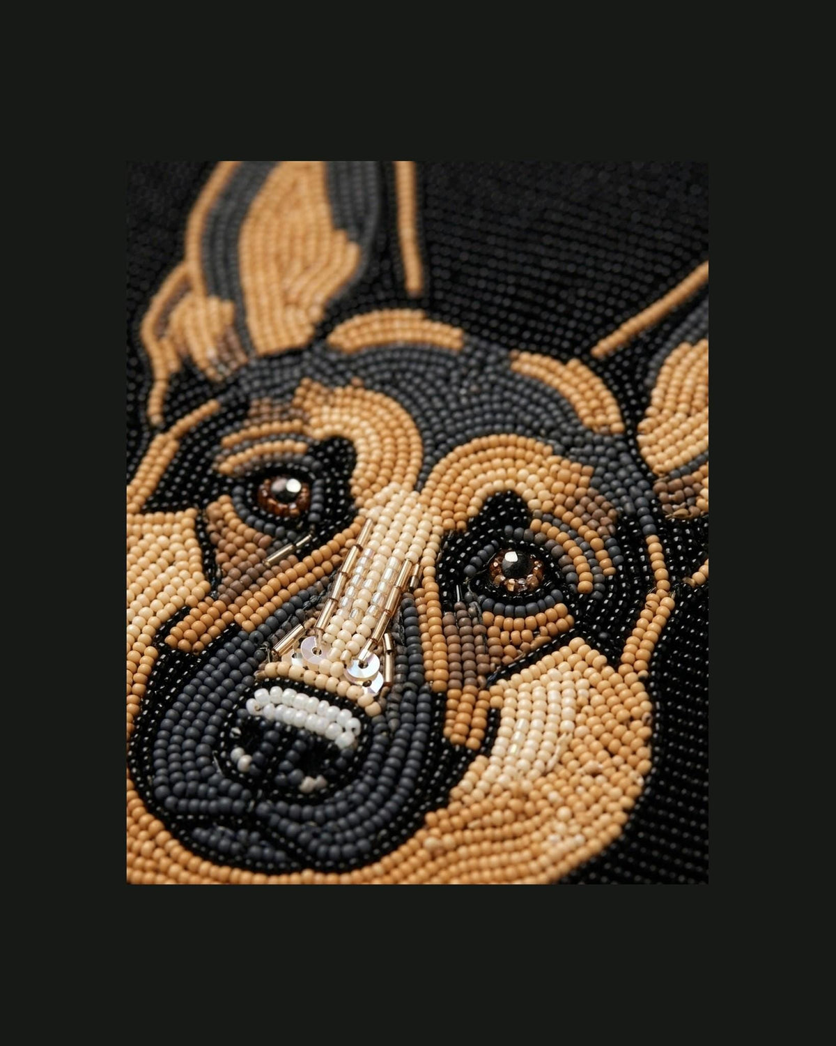 hand beaded detail