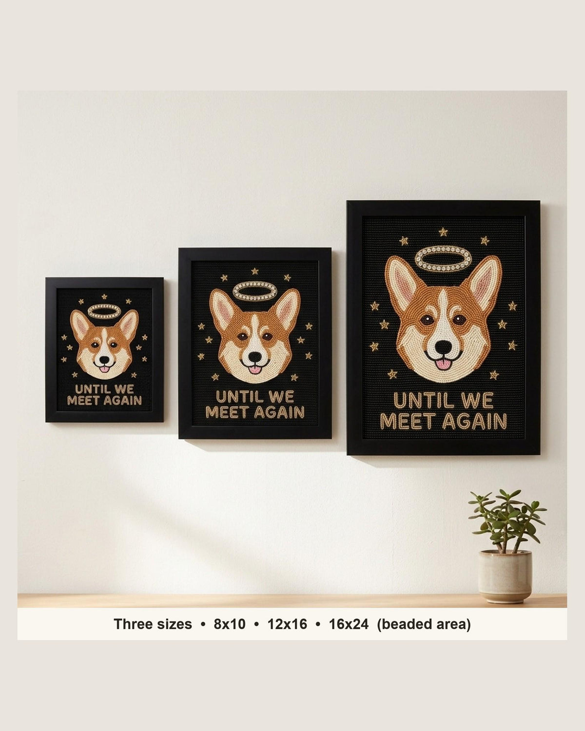 three sizes on the wall