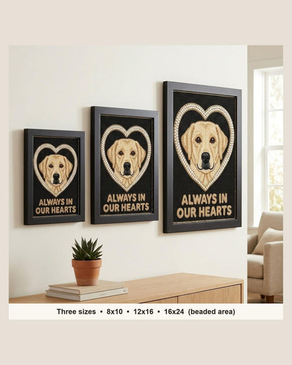 three sizes on the wall