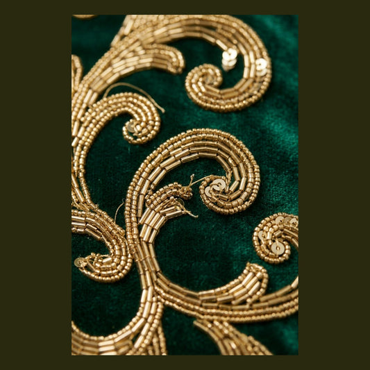 hand beaded detail