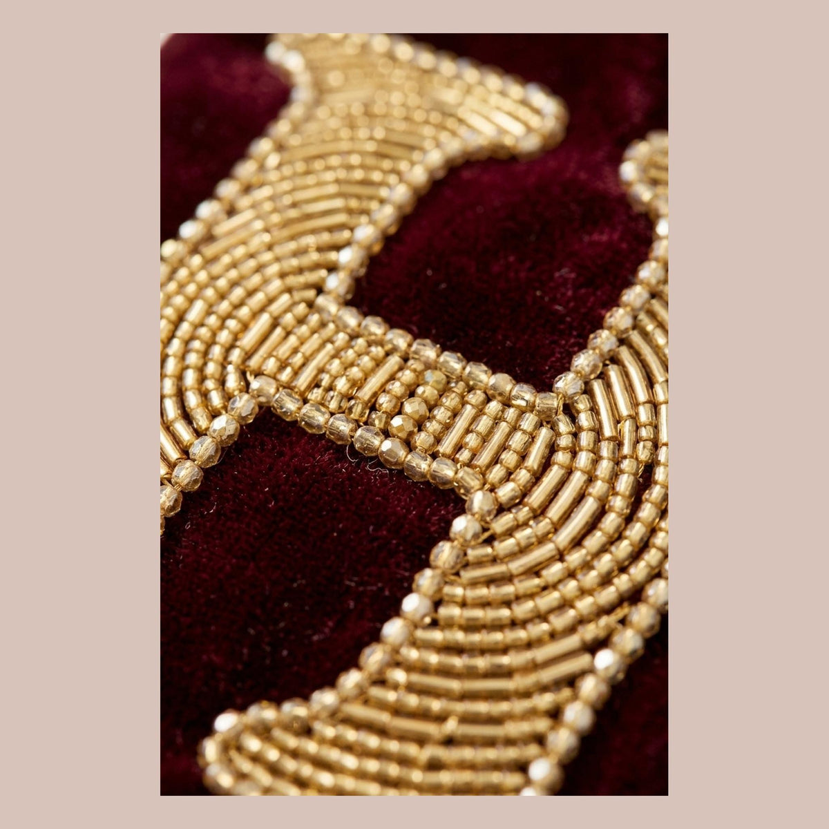 hand beaded detail
