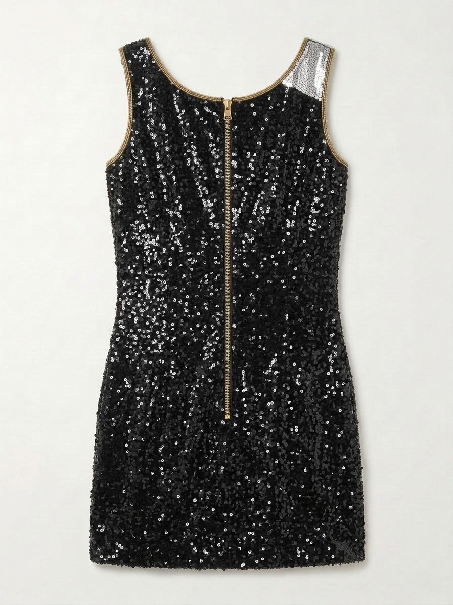 Mrs. Crystal Veil beaded reception dress, back with gold zipper