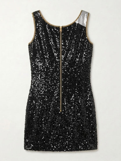Mrs. Crystal Veil beaded reception dress, back with gold zipper