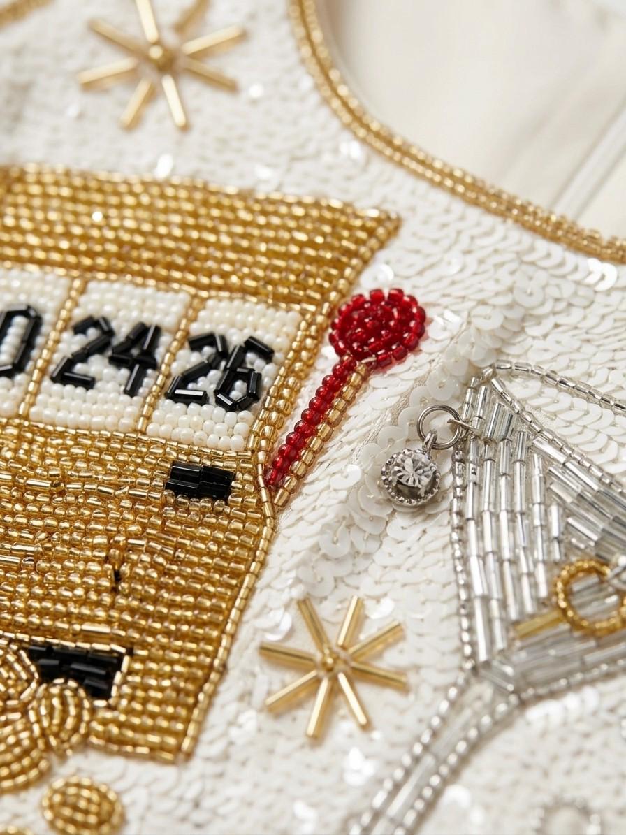 Jackpot beadwork close-up