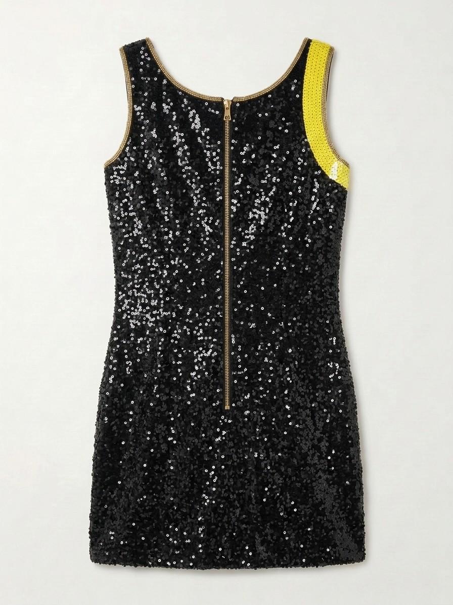 Just Married New York beaded reception dress, back with gold zipper