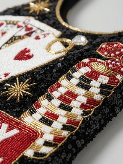Lucky in Love beadwork close-up