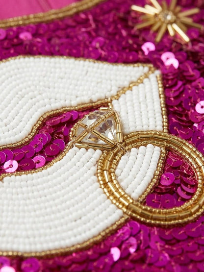 Bach Kiss beadwork close-up