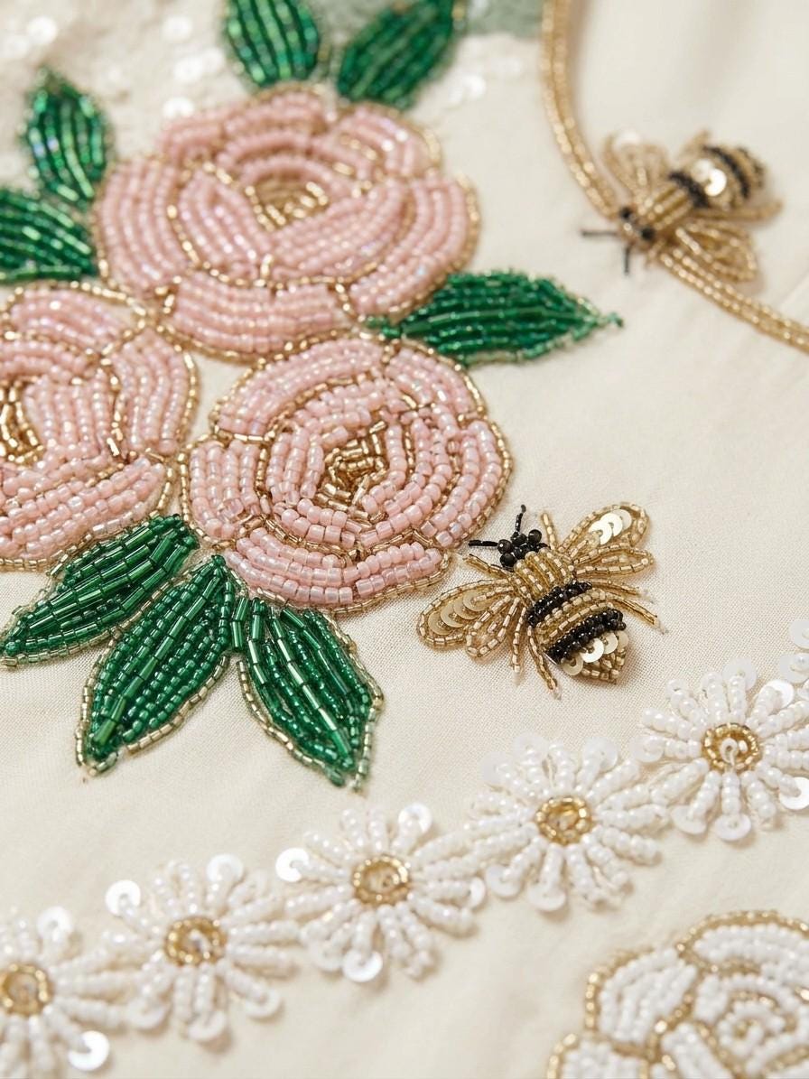 Garden Bride beadwork close-up