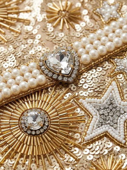 Golden Hour beadwork close-up