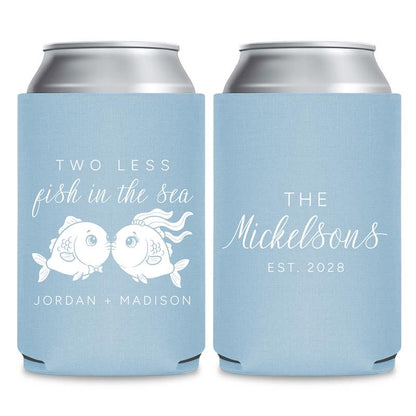 Nautical Wedding Can Cooler Favors