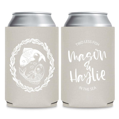 Nautical Wedding Can Cooler Favors