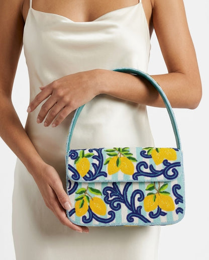 Blue Lemon Luxe Clutch