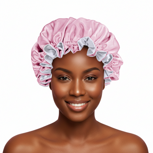 Pink Satin Bonnet