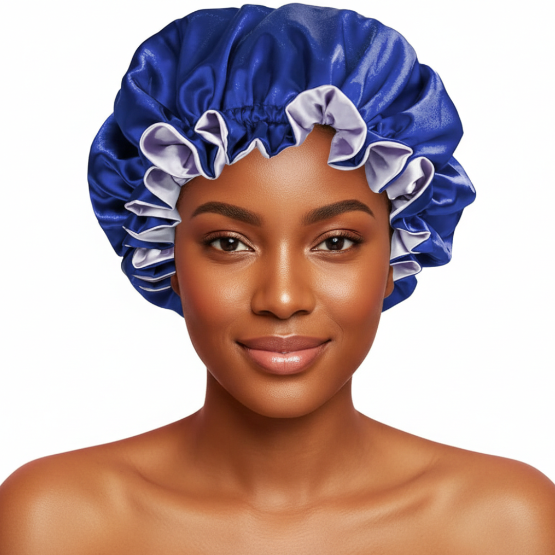 Regal Purple Satin Bonnet