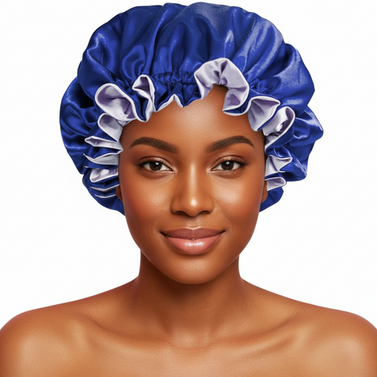 Regal Purple Satin Bonnet