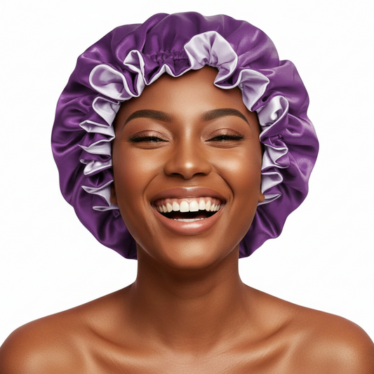 Eggplant Satin Bonnet