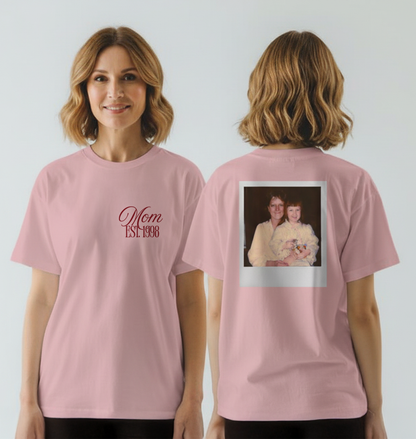 Custom Mom Est. Year Photo Shirt