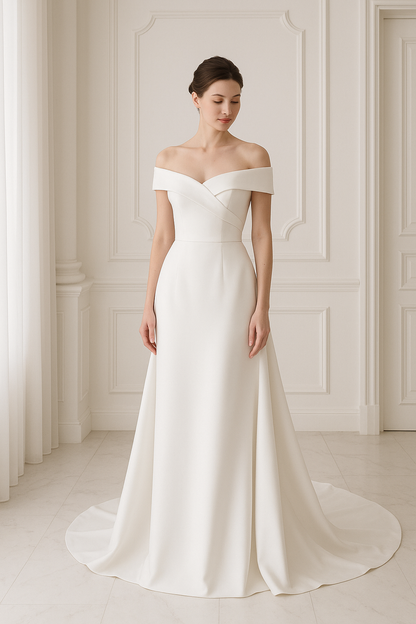 The Classic Off-Shoulder Gown