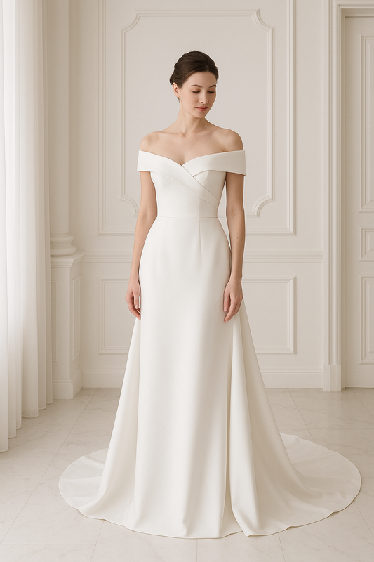 The Classic Off-Shoulder Gown