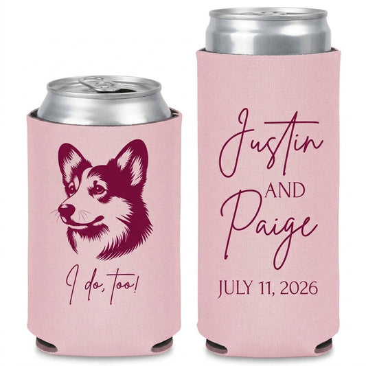 paw-prints-wedding-can-coolers - Pair Mockup