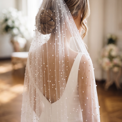 Pearl Cathedral Wedding Veil