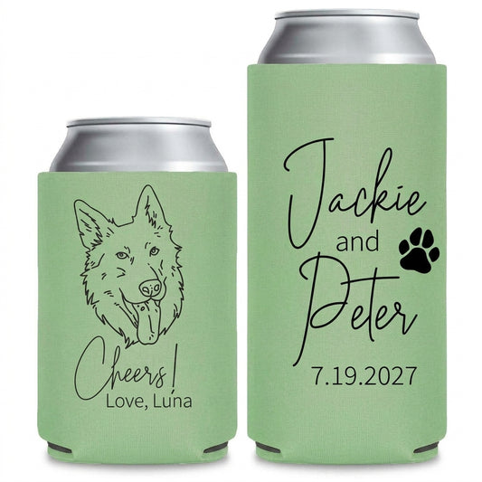 pet-portrait-wedding-can-coolers - Pair Mockup