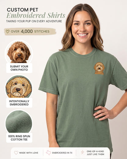 Custom Pet Embroidered Shirt