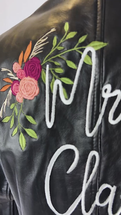 Custom Mrs. Leather Jacket