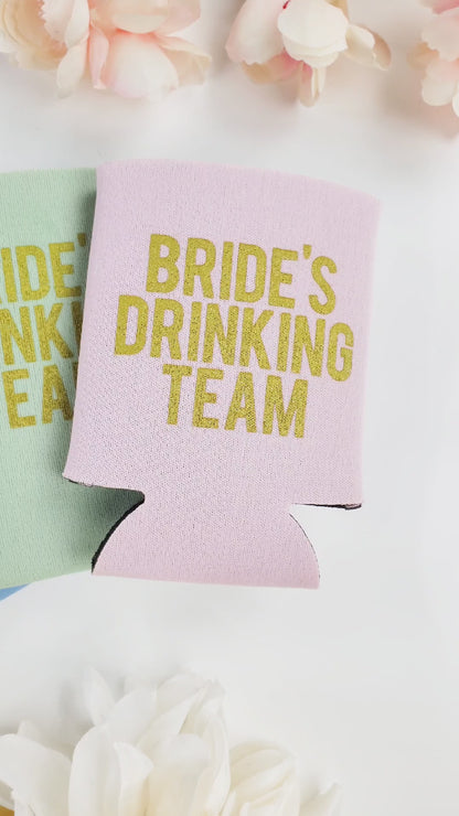 Bride's Drinking Team Can Coolers