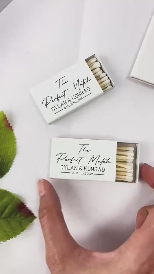 Custom Botanical Matchbox Favors (CS 363)