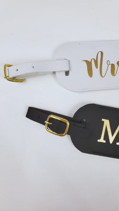 Mr. and Mrs. Luggage Tags