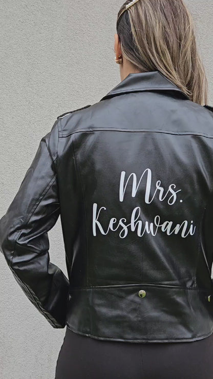 (Faux Leather) Black Till Death Jacket