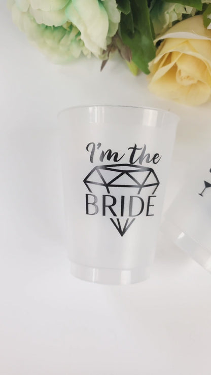I'm The Bride, Bride's Drinking Team Frosted Cups